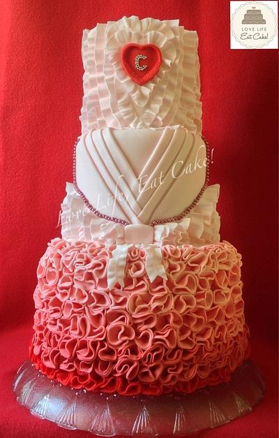 Love pink, love ruffles - Cake by Love Life, Eat Cake! by Michele