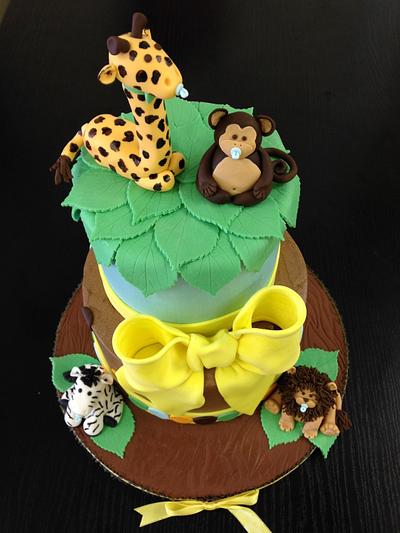 Baby animal jungle cake  - Cake by Christie