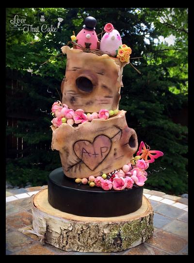 Topsy turvy outdoorsy wedding cake - Cake by Michelle Bauer