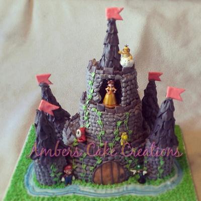 super mario castle! - Cake by amber hawkes