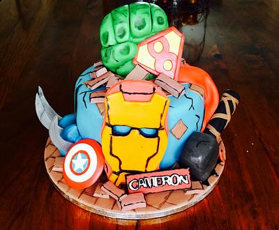 Marvels hero cake  - Cake by burniescakesandbakes
