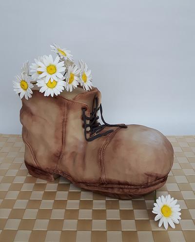 Old shoe with flowers - Cake by Olina Wolfs