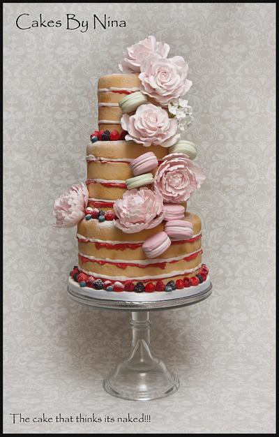 The Cake that thinks its Naked! - Cake by Cakes by Nina Camberley