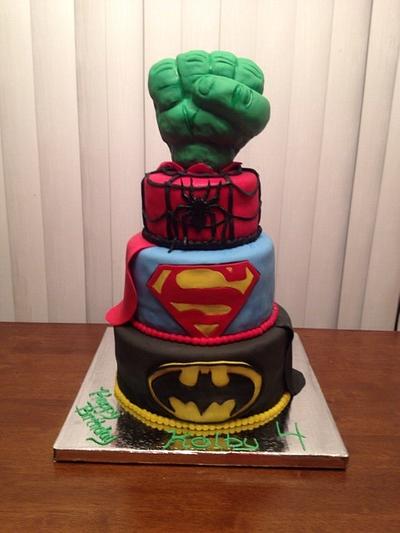 Super hero cake - Cake by Carolyn's Creative Cakes