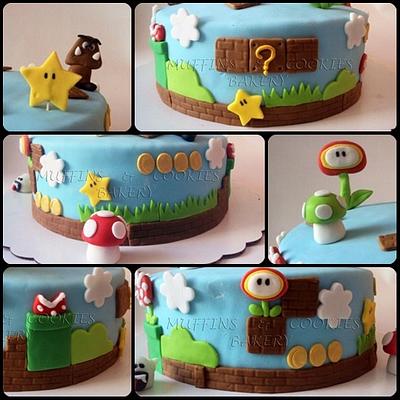 Mario Bros. Cake - Cake by Muffins & Cookies Bakery