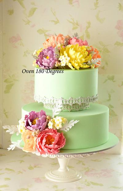 Pretty Pastels ! - Cake by Oven 180 Degrees