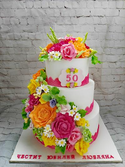 Flower cake - Cake by Danito1988