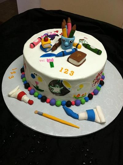 School is over.... - Cake by Tetyana