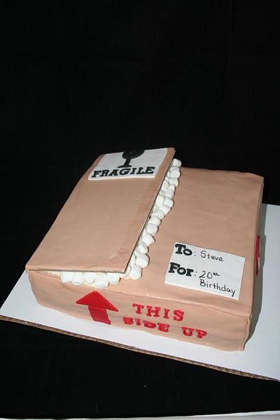 Shipping box cake - Cake by Lisa Hann 