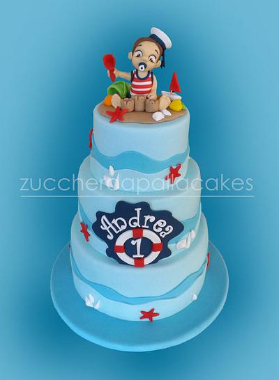 little sailor at sea - Cake by Sara Luvarà - Zucchero a Palla Cakes
