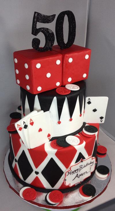 Casino 50th Birthday cake! - Cake by Cakes by Maray