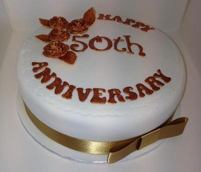 50th anniversary  - Cake by Kirstie's cakes