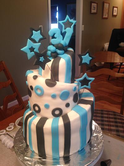 My First Ever Topsy Turvy Cake! - Cake by Megan
