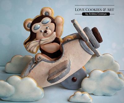 3d Airplane Cookie - Cake by Andrea Costoya