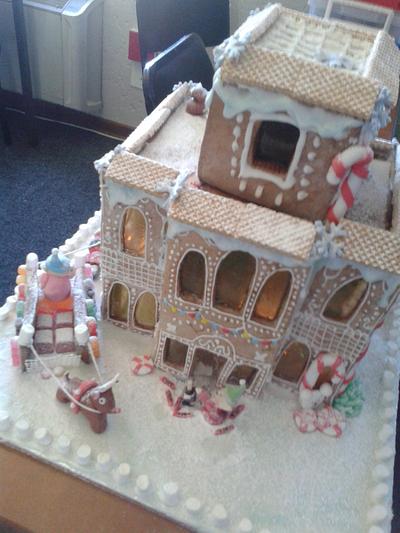 Giant ginger xmas house - Cake by Tee