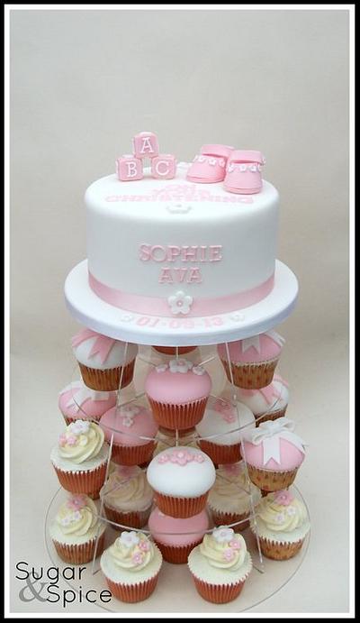 Sophie's Christening - Cake by Sugargourmande Lou