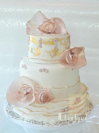 my own weddingcake, the most precious one - Cake by Judith-JEtaarten
