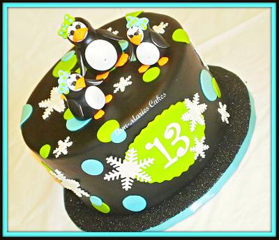 Penguin Birthday - Cake by Ann-Marie Youngblood