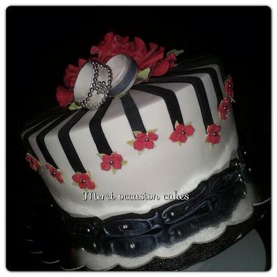Engagement cake  - Cake by Mercioccasion