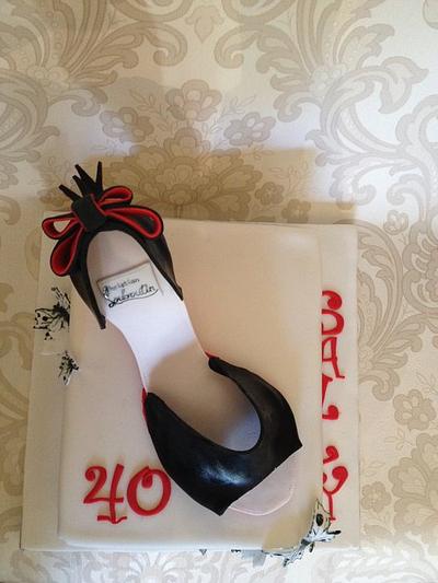 A Shoe for a Fortieth - Cake by Janet Harbon