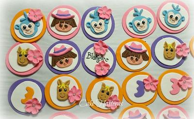 Dora The Explorer Cupcake Toppers - Cake by Donna Tokazowski- Cake Hatteras, Martinsburg WV