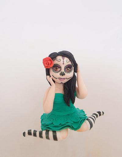 Candy Skull Girl - Cake by Julie Manundo 