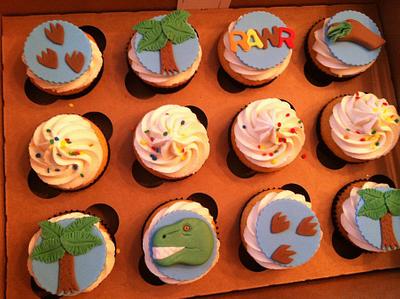 Dinosaur Cupcakes - Cake by Becky Pendergraft