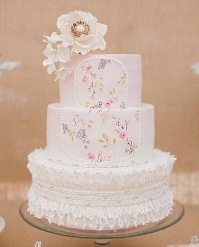 Baby Liesl welcoming party cake - Cake by La Cupella Cake Boutique - Ella Yovero