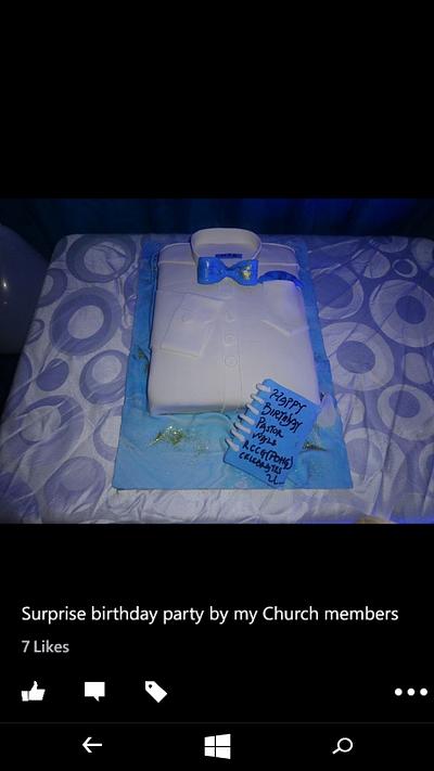 A shirt cake for my pastor - Cake by Bussy