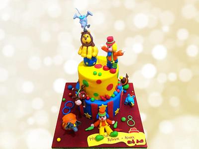 circus themed cake - Cake by bakerswalk