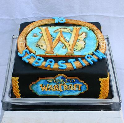 handpainted World of Warcraft-cake - Cake by M's Bakery