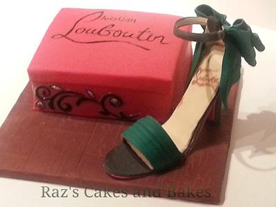 Christian Louboutin inspired Icing Shoe Cake - Cake by RazsCakes