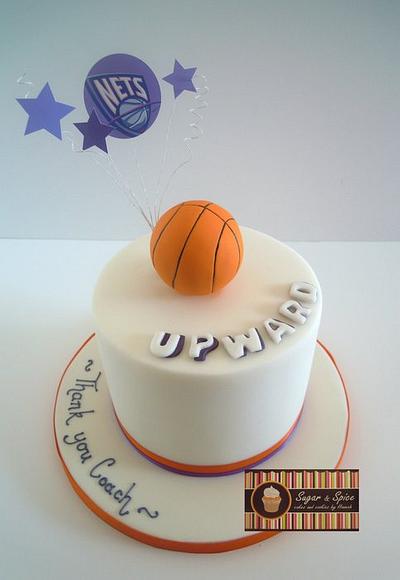 Upward Basketball Cake - Cake by Sugar & Spice Cake Shop