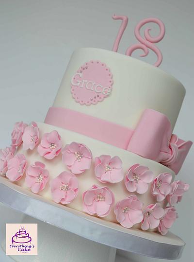 elegant and pretty 18th cake - Cake by Everything's Cake