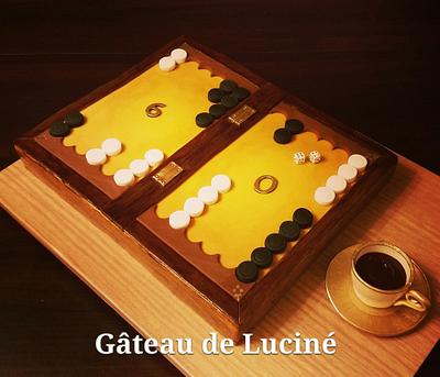  Edible Backgammon  - Cake by Gâteau de Luciné