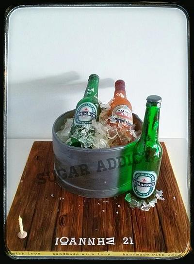 Bucket of beers - Cake by Sugar Addict by Alexandra Alifakioti