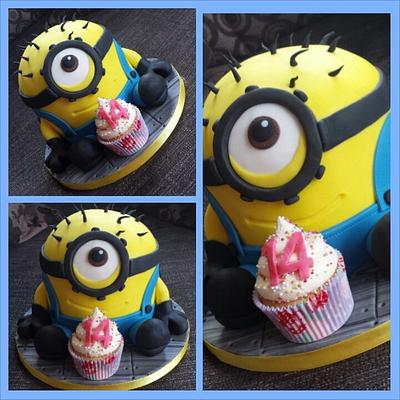 minion cake no.2 - Cake by carla15