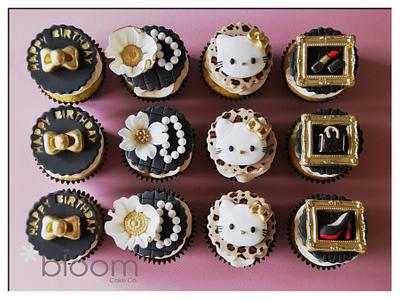 Sophicated Hello Kitty designer cupcakes - Cake by BloomCakeCo