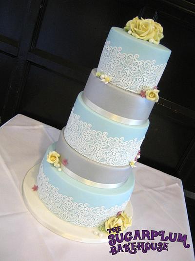 5 Tier Vintage Inspired Wedding Cake - Cake by Sam Harrison