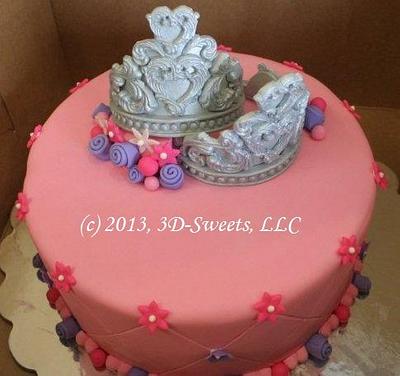Twins' Tiaras - Cake by 3DSweets