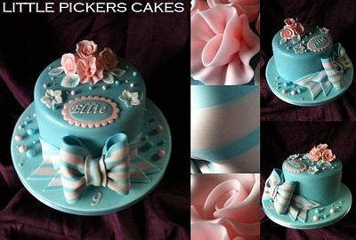 beautiful, blue & bows! - Cake by little pickers cakes