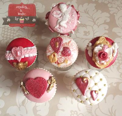 The Valentine collection - Cake by Cupcakes la louche wedding & novelty cakes