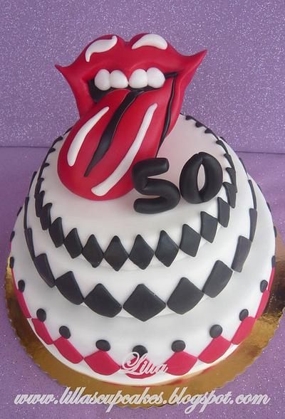 Rolling Stones Cake - Cake by Lilla's Cupcakes