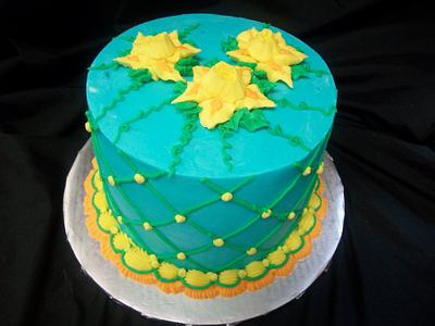 Daffodils for Easter - Cake by caymancake