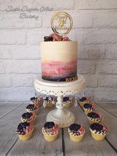 21st cake - Cake by Sue's Sugar Art Bakery 