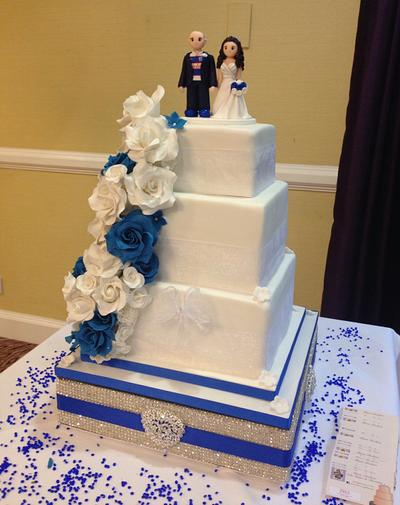 Chelsea Themed Wedding Cake  - Cake by Alli Dockree