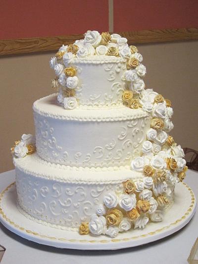 "Old School" Wedding Cake - Cake by Maria Partington