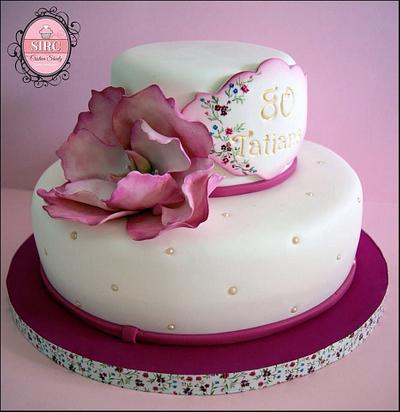 80 birthday cake - Cake by Cristina Sbuelz