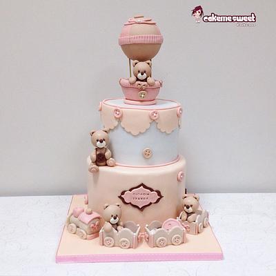Teddy Bears for Christening  - Cake by Naike Lanza
