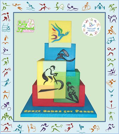 Sports for Peace - Sport Cakes for Peace Collaboration - Cake by Bety'Sugarland by Elisabete Caseiro 
